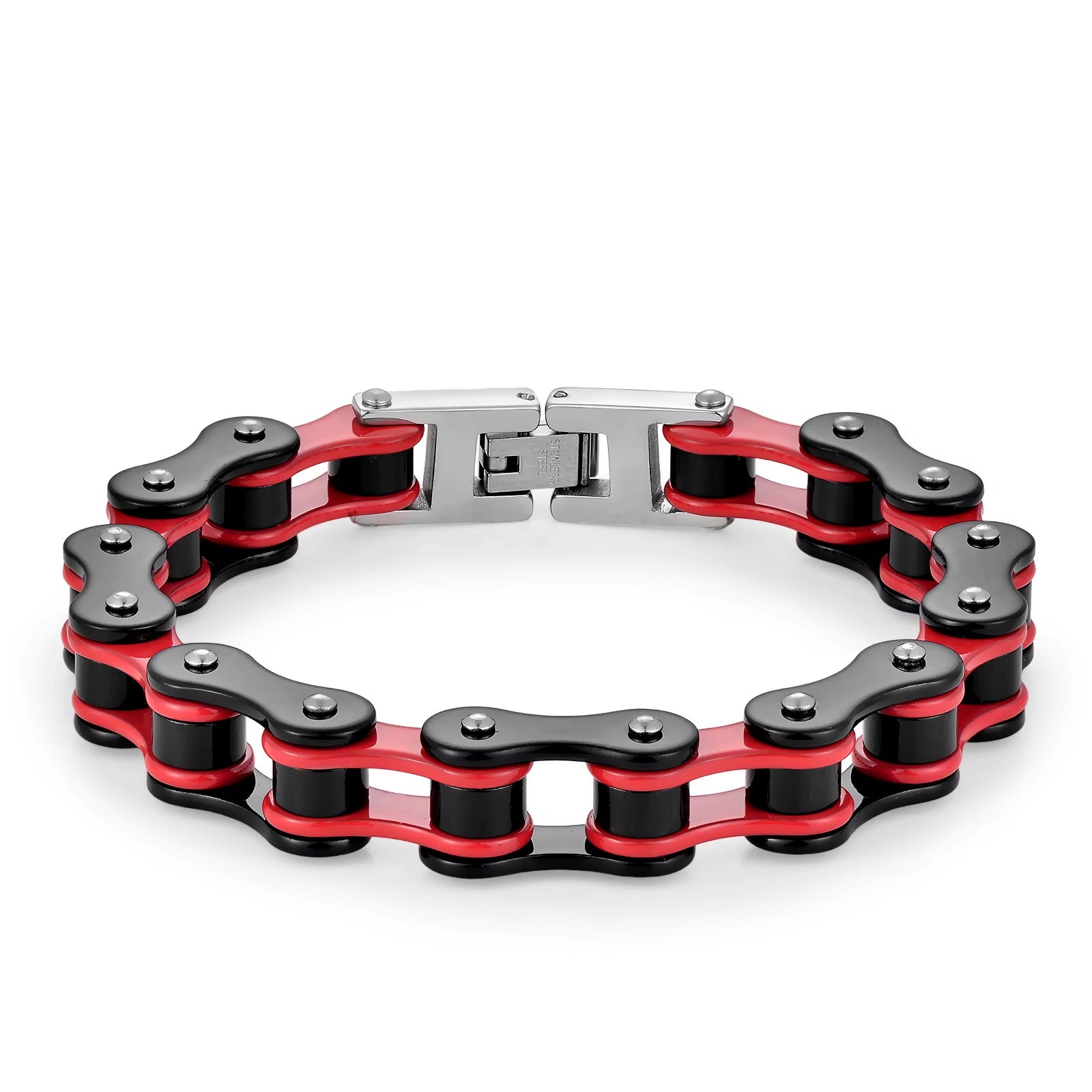 Punk Rock Biker 316L Stainless Steel Mens Bracelet Fashion Jewelry Bike Bicycle Chain Jewellery Pulsera Hombre Acero Inoxidable