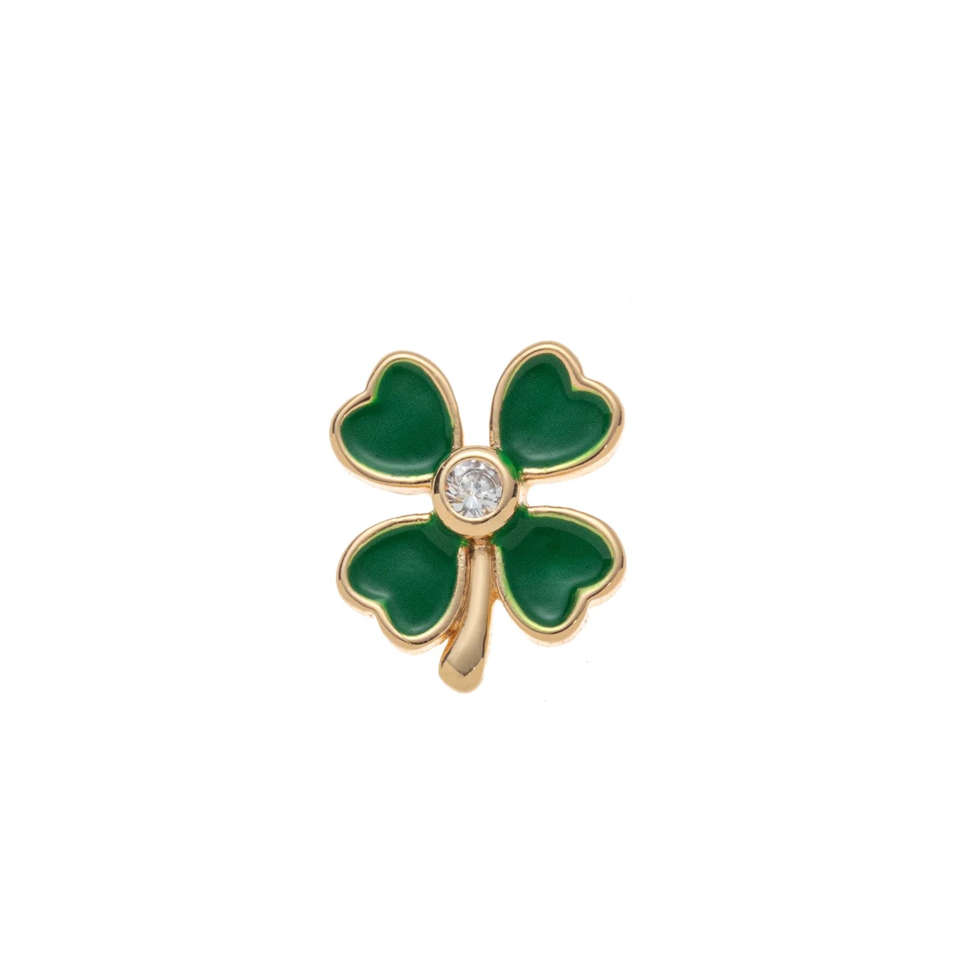 Retro Personality Picture Box with Adjustable Crescent Eyes and Four Leaf Clover DIY Pendant Necklace Jewellery Woman